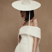 Hat or Fascinator With Ribbons Hanging Down