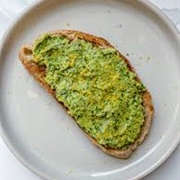 Sweetened Edamame Paste Toast