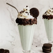 Oreo Mint Chocolate Milkshake