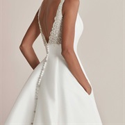 Mix of Button Types on Dress