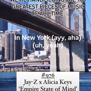#976 Empire State of Mind by Jay-Z Featuring Alicia Keys