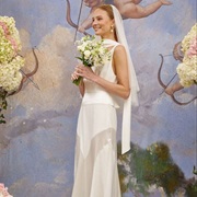 Scarf Plus Veil on Bride