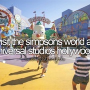 Visit the Simpsons World at Universal Studios Hollywood