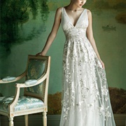 Metallic Overlay on Dress