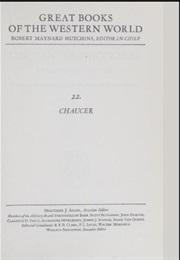 Great Books of the Western World : Vol 22 Chaucer (Great Books)