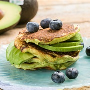 Avocado Blueberry Pancakes