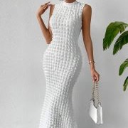 "Popcorn" Quilting on Wedding Dress