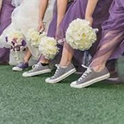 Sneakers on Bridesmaids