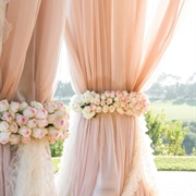 Drapery Using Flowers