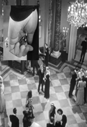 Overhead Shot to Closeup of a Key in Alicia's Hand in Notorious (1946)