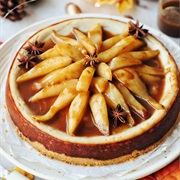 No-Bake Cheesecake With Ginger Pear Filling and Granola