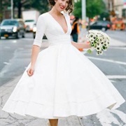 Circle Skirt Wedding Dress