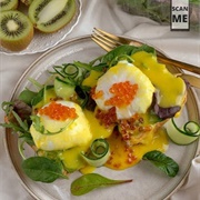 Salmon Roe Eggs Benedict