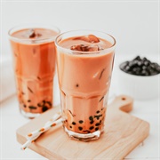 Hakuto Boba Tea With Cherry Boba