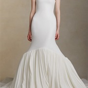 Mermaid Dress With Flair Line Sticking Out