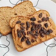 Peanut Butter and Raisin Sandwich