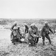 Stretcher Bearers, Battle of Pilckem Ridge (John Warwick Brooke)