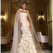 Cape With 3D Flower Closure