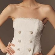 Double-Breasted Style Buttons on Front Dress