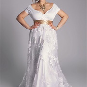 Unadorned Bodice on Wedding Dress