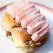 Lemon and Strawberry Iced Bun