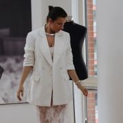 Blazer With Scrunched Sleeves