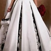 Color Inside Pleats on Skirt