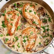 Garlic Parmesan Chicken and Mushrooms