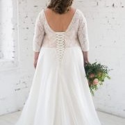 Long Line of Lacing on Back of Dress