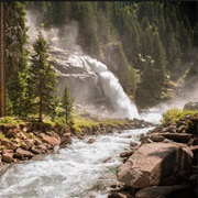 Krimmler Wasserfälle in Österreich