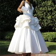 Tiered Ruffles Around Top of Skirt