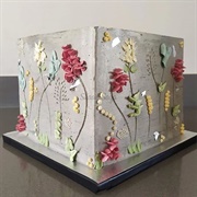 Cube Shape Wedding Cake