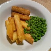 Fish Fingers, Chips & Peas