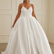 Slightly Exaggerated Hips Around Basque Waist