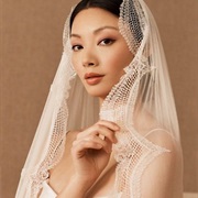 Knit Lace Edge on Veil