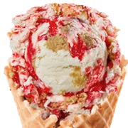 Strawberry Cheesecake With Graham Ice Cream