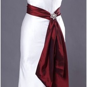 Taffeta Sash Wedding Dress