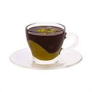 Pistachio White Chocolate and Sea Salt Hot Chocolate Shot