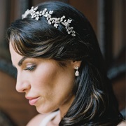 Drop Earrings on Bride