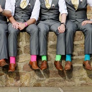 Flashy Socks for Groomsmen