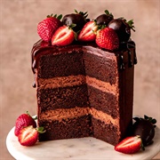 Chocolate Ganache Filled Cake