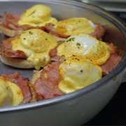 Classic Eggs Benedict With Hollandaise Sauce