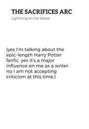 The Sacrifices Arc (Lightning on the Wave)