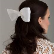 Bridal Hair Bow Without Tails