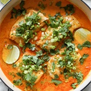 Cod With Red Curry Sauce