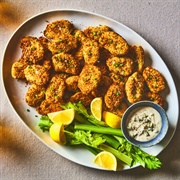Wings With Artichoke Dip