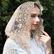 Metallic Lace Veil