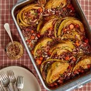 Braised Cabbage With Bacon and Pecans