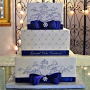 Square Wedding Cake