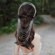 Draped Hair Chain, Top and Back of Head
